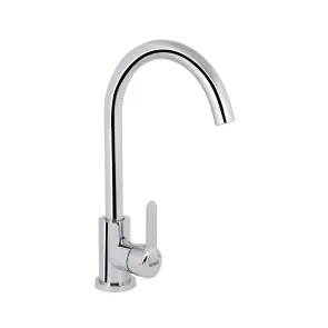 Змішувач для кухНі U-образний Brinex Pure 015F U-образний Chrome BRIPUR015FCRM + Кухонна мийка Brinex 6060-L 0,6 мм Satin (BRIN6060LSAT06) №2