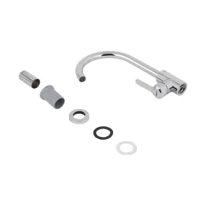 Змішувач для кухНі U-образний Brinex Pure 015F U-образний Chrome BRIPUR015FCRM + Кухонна мийка Brinex 6060-L 0,6 мм Satin (BRIN6060LSAT06) №6