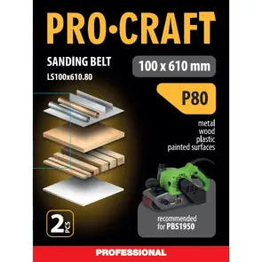 Лента шлифовальная Procraft LS100x610.80 (5 шт) №2