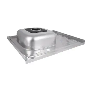 Смеситель Для кухни Lidz Anny 008F (k40) LDANN008FCRM35123 Chrome + Кухонная мойка Brinex 6080-L 0,6 мм Satin (BRIN6080LSAT06) №11