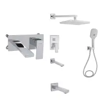 Змішувач Qtap Gemini QTGEM273CRM45693 та Душова система Qtap Gemini QTGEM114CRM45702