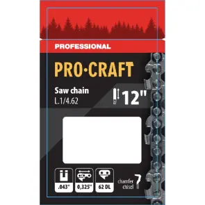 Цепь для цепной пилы Procraft L.1/4.62 Universal 1/4" шаг 62 зв. №1