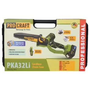 Акумуляторна ланцюгова пилка Procraft PKA32Li та подовжувач телескопічний Procraft EP2.0R №16