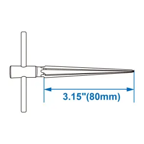 Клиновидна розворотка (кернер) 1/8"-3/8" №3