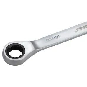 Ключ ріжково-накидний з тріскачкою 14мм CrV SIGMA (6022141) №5