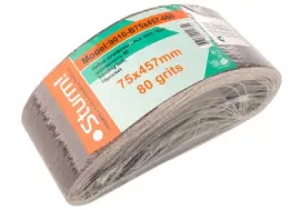 Шлифлента 75x457, зерно P80, 10 шт Sturm 9010-B75x457-080