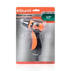 Пістолет-розпилювач Sturm 3015-02-1FP, з регулюванням потоку води №5