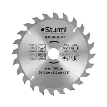 Диск пильный по дереву Sturm 9020-210-30-24T, 210х30 мм 24 зуба