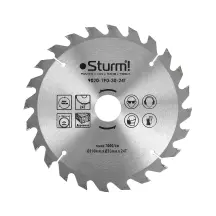 Диск пильный по дереву Sturm 9020-190-30-24T, 190х30 мм 24 зуба