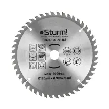 Диск пильный по дереву Sturm 9020-190-20-48T, 190х20 мм 48 зуба