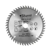 Диск пильный по дереву Sturm 9020-165-20-48T, 165х20 мм 48 зуба