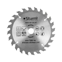Диск пильный по дереву Sturm 9020-165-20-24T, 165х20 мм 24 зуба