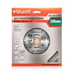 Диск пильный 200х32/30 мм 48 зубов по дереву Sturm 9020-200-32-48T №3