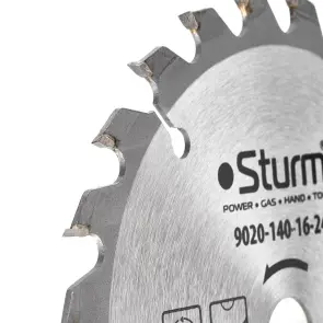 Диск пильный по дереву (140х16 мм; 24T) Sturm 9020-140-16-24T №2