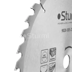 Диск пиляльний 305х25.4 мм 40 зубів по дереву Sturm 9020-305-25-40T №2