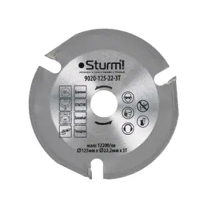 Універсальний диск по дереву для УШМ Sturm 9020-125-22-3T №1