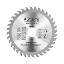 Диск пильный по дереву Sturm 9020-125-22-36T, 125х22 мм 36 зубов