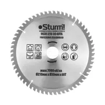 Диск пильный ламинат/алюминий/пластик Sturm 9020-210-30-60TA, 210х30 мм 60 зубов