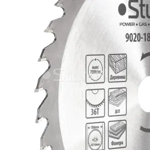 Диск пильний по дереву Sturm 9020-180-20-36T, 180х20 мм 36 зубів №2