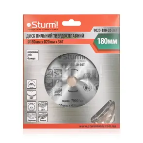 Диск пильний по дереву Sturm 9020-180-20-36T, 180х20 мм 36 зубів №3