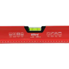Уровень магнитный 3 капсулы + зеркальный глазок 2 рукоятки 100см ULTRA (3716242) №5