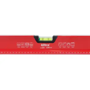 Уровень магнитный 3 капсулы + зеркальный глазок 2 рукоятки 150см ULTRA (3716262) №6