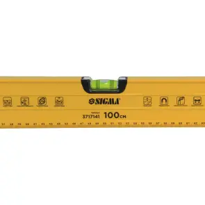 Рівень магнітний 3 капсули + поворотна капсула 2 рукоятки 100см SIGMA (3717141) №5