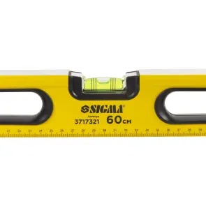 Уровень магнитный 3 капсулы 2 рукоятки 60см SIGMA (3717321) №3