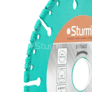 Диск алмазный сегмент мультирез Sturm 5170602, 125x22 мм №2
