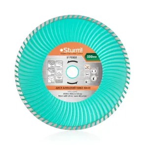 Диск алмазный Turbo Wave 230x22 мм Sturm 5170305 №1