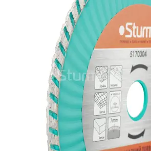 Диск алмазный Turbo Wave 180x22 мм Sturm 5170304 №2