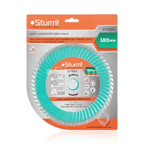 Диск алмазный Turbo Wave 180x22 мм Sturm 5170304 №3