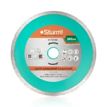 Диск алмазный сплошной 180x22 мм Sturm 5170104