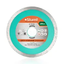 Диск алмазный сплошной 125x22 мм Sturm 5170102