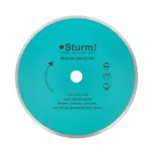Алмазный диск непрерыв. Sturm d=230 мм 9020-04-230x22-WC