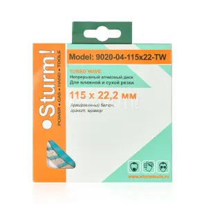 Алмазный диск Sturm ТурбоWave d=115 мм 9020-04-115x22-TW №2