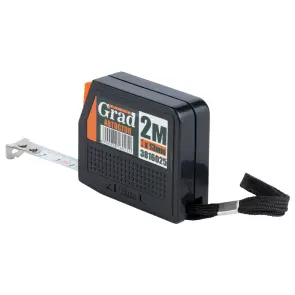 Рулетка з автостопом 2м×13мм (чорна) GRAD (3816025) №4