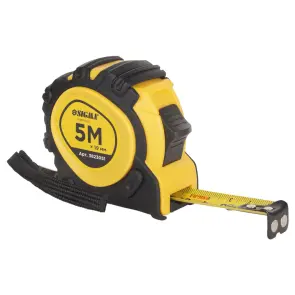 Рулетка магнітна обгумована JT фіксатор+гальмо 5м×19мм SIGMA (3823051) №1