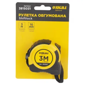 Рулетка shiftlock 3м×16мм SIGMA (3815031) №8