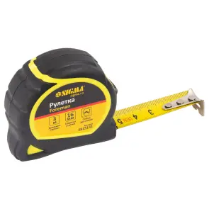 Рулетка Foreman 3м×16мм без ремешка SIGMA (3815131) №3