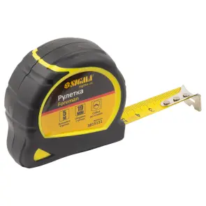 Рулетка Foreman 5м×19мм без ремешка SIGMA (3815151) №3