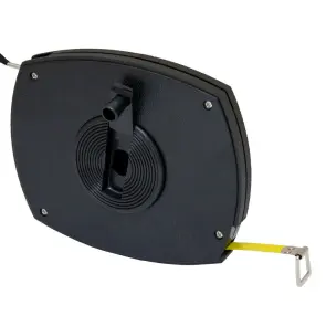 Рулетка сталева стрічка 50м×10мм (чорна) SIGMA (3816501) №3