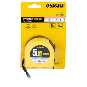 Рулетка Color 5м×25мм SIGMA (3811231) №8