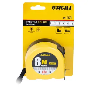 Рулетка Color 8м×25мм SIGMA (3811241) №7