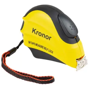 Рулетка магнитная обрезиненная с автостопом 5м×19мм KRONOR (3824011) №2