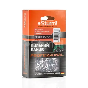 Ланцюг Sturm 52 ланки, 0,050", крок 3/8", супер зуб Sturm SC38013CST-52P №3