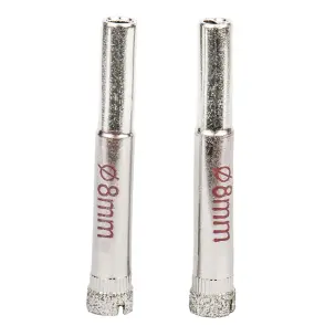 Коронки алмазные по керамике и стеклу Ø8мм (КРАТНО 2шт) SIGMA (1541081) №2