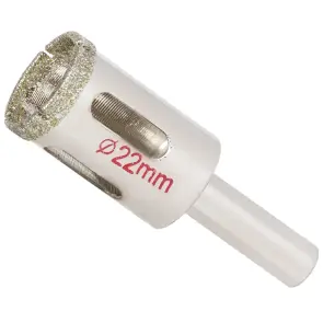 Коронка алмазная по керамике и стеклу Ø22мм SIGMA (1541221) №1