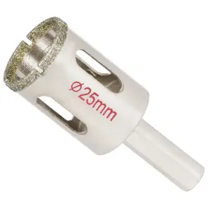 Коронка алмазная по керамике и стеклу Ø25мм SIGMA (1541251) №1