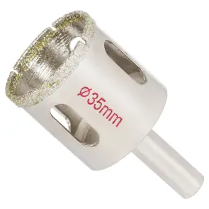 Коронка алмазная по керамике и стеклу Ø35мм SIGMA (1541351) №1